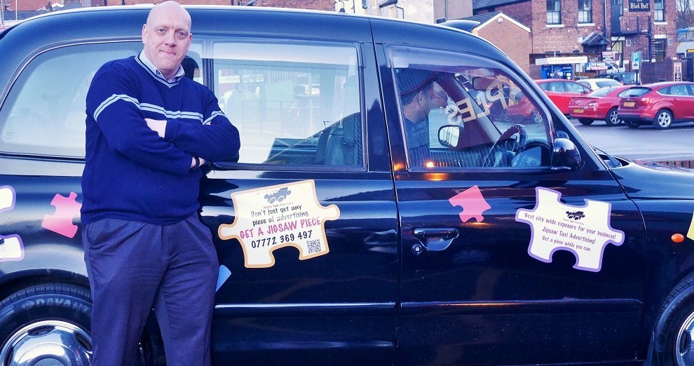 Mike Gregory Jigsaw Taxi Advertising