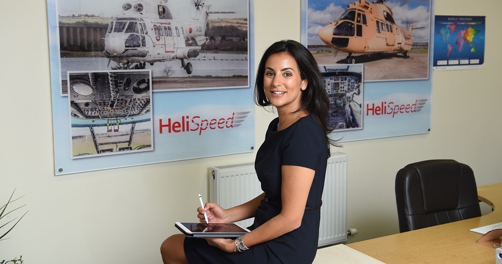 Gemma Walker operations director at Helispeed web