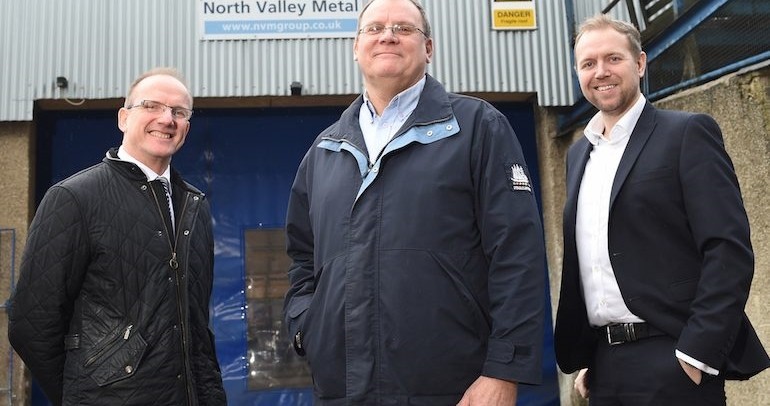 L R County Cllr Tim Ashton John Seymour of NVM Chris Carter of Mercia