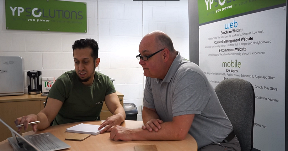 Director of YP Solutions Yusuf Patel and CEO Stephen Jones