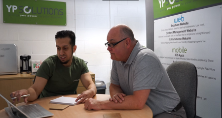 Director of YP Solutions Yusuf Patel and CEO Stephen Jones