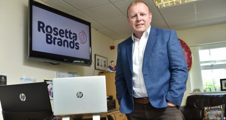 Nick Comer CEO Rosetta Brands Banner