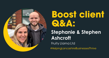 Stephanie and Stephen Ashcroft, Fruity Llama Ltd