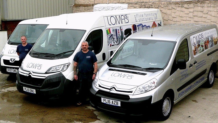 Some of the team at Lomas Office Furniture