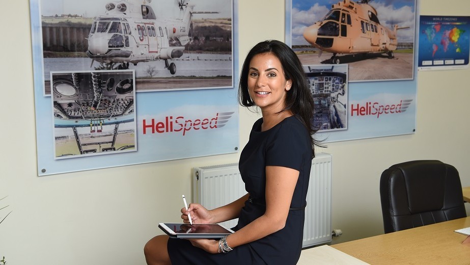 Gemma Walker operations director at Helispeed web