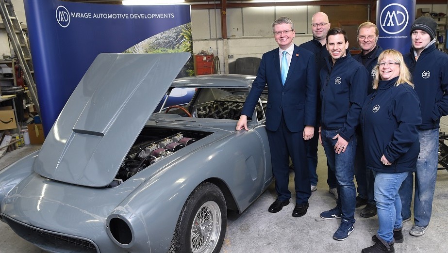 County Cllr Michael Green and Mirage Auto team web