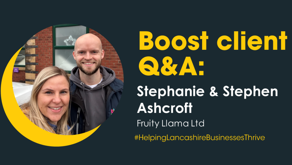 Stephanie and Stephen Ashcroft, Fruity Llama Ltd
